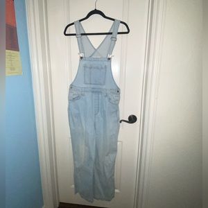 Light Washed Overalls